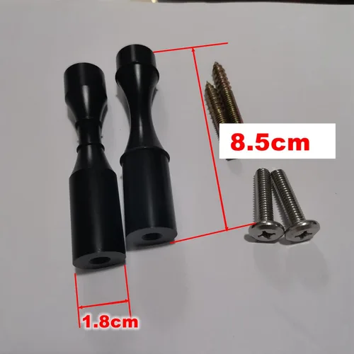 Vista 3 de Estante de vino montado en la pared 5 botellas de metal negro mate vino Pins sistema de clavijas de una sola pantalla para botellas de vino