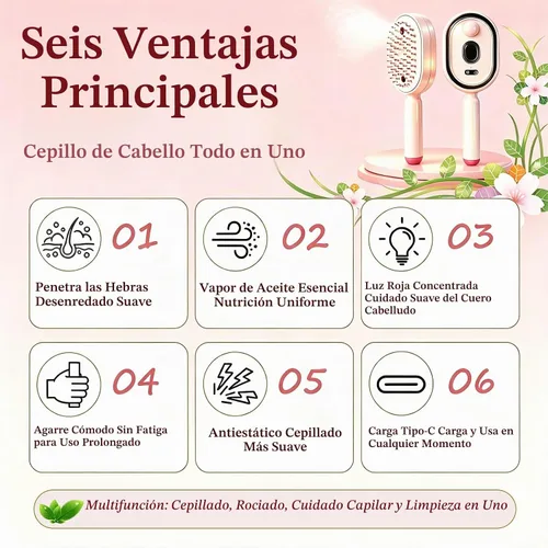 Vista 5 de Cepillo eléctrico de masaje con cojín de aire, antiestático y reduce