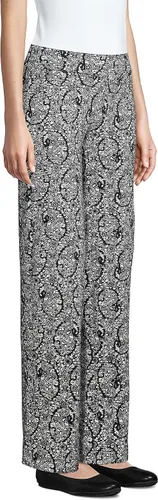 Vista 3 de Lands' End - Pantalones de cintura elástica para mujer, tiro alto, fáciles de poner, pierna recta