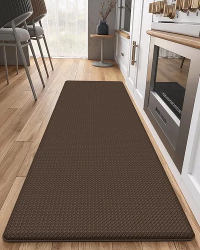 Vista 30 de Color&Geometry - Alfombras de cocina antideslizantes e impermeables Alfombra de cocina acolchada Alfombra antifatiga para pararse de 30 x 18 Verde
