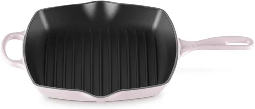 Vista 8 de Le Creuset Sartén cuadrada Signature de hierro fundido esmaltado, 10.25 pulgadas, sal marina