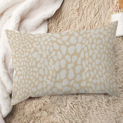 Vista 45 de ArogGeld Funda de almohada de lino azul con estampado de leopardo, diseño de vaca, diseño de animales de granja, color azul marino, guepardo