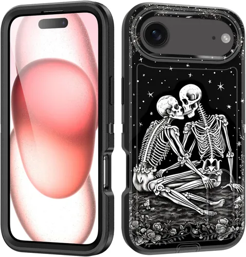 Vista 38 de Funda para iPhone Air con soporte integrado, a prueba de golpes, polvo y caídas, 3 capas, grado militar, funda protectora para iPhone Air de 6.5