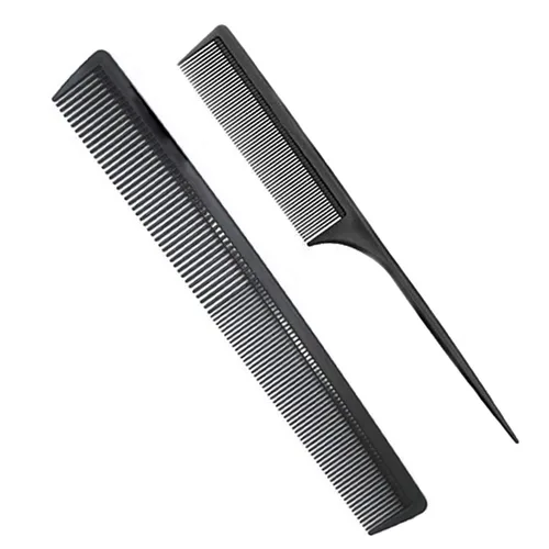 Vista 9 de 3 Peine para peinar, peine de cola para el cepillin para cabello fino y normal, peine de pelo para mujeres y hombres, 22.23 cm