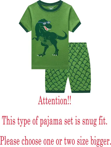Vista 2 de Pijama Family Feeling para niño, conjunto de pijama con short, 100% algodón