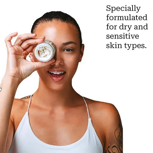 Vista 3 de Nizma Skincare Crema exfoliante facial para piel seca, exfoliante facial y corporal, suaviza e hidrata, exfoliante suave pero eficaz, paquete de 10