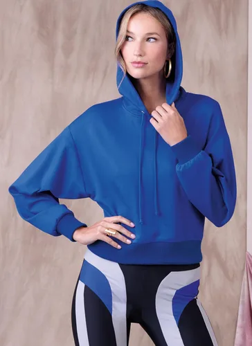 Vista 8 de Vogue Misses - Paquete de patrón de costura para tops y leggings de talle alto, código de diseño V1945, tallas XS-S-M-L-XL-XXL, multicolor