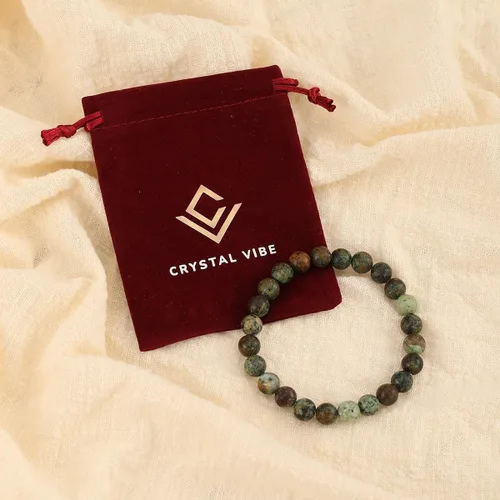 Vista 78 de Crystal Vibe Pulseras de cuentas de 0.315 in para mujeres y hombres, pulseras de cristal con piedras preciosas naturales, tamaño elástico ajustable