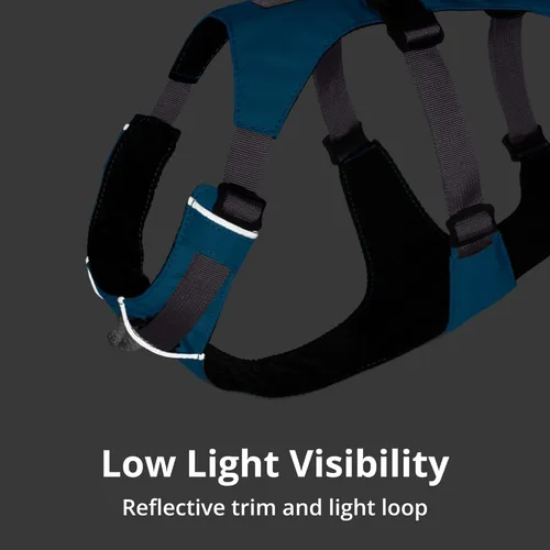 Vista 6 de Ruffwear, Arnés para Perro Flagline, Ligero y Reflectante, Arnés de Elevación para Perro Sin Tirones para Senderismo, Correr y Uso Diario, Rosa