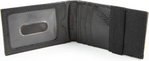 Vista 5 de Cartera RFID para hombre con bolsillo frontal delgado, Negro -, ID interno