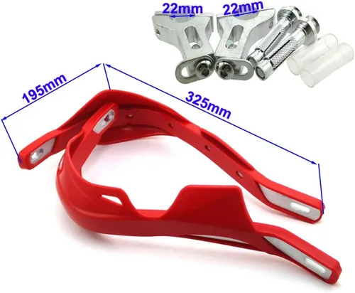 Vista 3 de Barra de cepillo para manillar, protector de mano, protector de mano, empuñaduras de acelerador para manillar de 7/8 pulgadas, 0.866 in