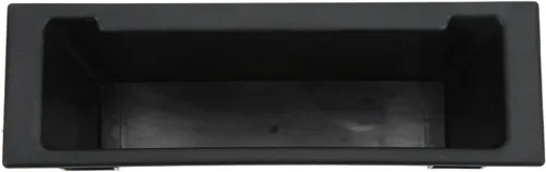 Vista 8 de Caja de almacenamiento de radio de audio estéreo para automóvil, organizador de tablero de instrumentos 1DIN, ABS negro, bolsillo de repuesto