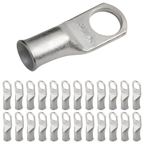 Vista 83 de SELTERM 5 piezas terminales de cable de cobre estañado 1/0 AWG perno de 1/2", extremos de cable de batería, terminales de anillo, conectores