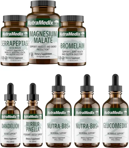 Vista 5 de NutraMedix Suplementos herbales para desintoxicación, limpieza y apoyo energético de cuerpo completo - Programa de apoyo Cowden+, mes 1 - Malato