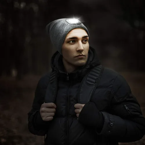 Vista 60 de Etsfmoa Gorro unisex con la luz, regalos para hombres, papá, padre, gorras recargables por USB