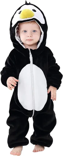 Vista 9 de BJWEO - Lindo disfraz para bebé, niñas y niños pequeños y recién nacidos, disfraz de Navidad, Halloween, enterizo de invierno, piyamas de cosplay