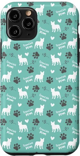 Vista 29 de Frenchie Mom French Bulldog Mom Blue Women Case for iPhone 17