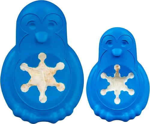 Vista 6 de PetSafe Freezable Treat Holding Chilly Pingüino - Duradera, con aroma a vainilla, de goma, interactiva y congelable, rompecabezas para mascotas