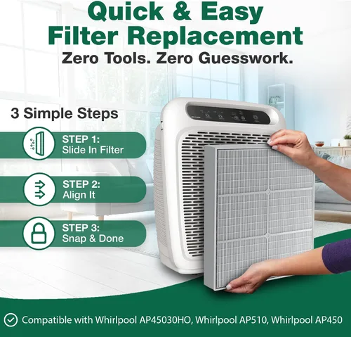 Vista 5 de 1 filtro purificador de aire HEPA Kenmore, compatible con los modelos Kenmore 83200, 83202 (Progressive 335), 83230, 83354, 83355 y 295 Series