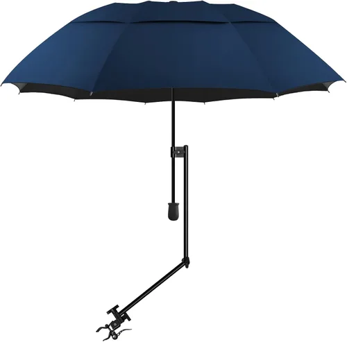 Vista 36 de XLINGZA Sombrilla de playa UPF 50+ con abrazadera universal ajustable