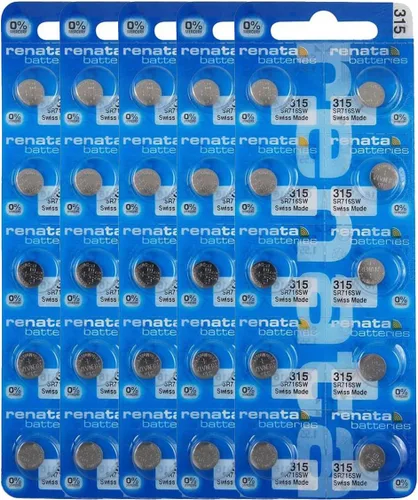 Vista 9 de Renata 315 SR716SW Baterías – 1.55 V Óxido de Plata 315 Batería de reloj (2 unidades)