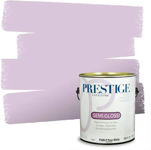 Vista 38 de PRESTIGE Pinturas de pintura interior e imprimación en uno, 1 galón, plano, combinación comparable de Sherwin Williams* Kimono Violet*