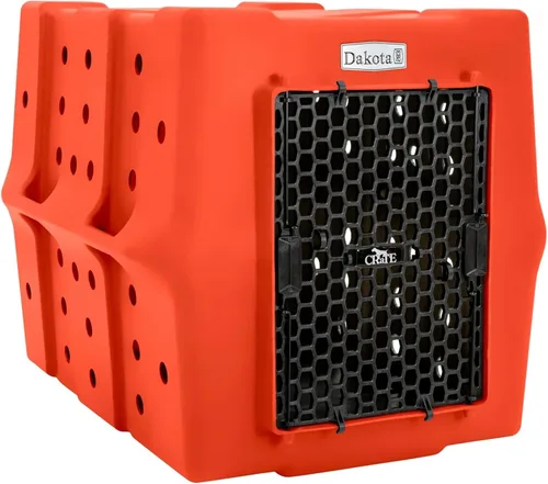 Vista 19 de Dakota 283 Crate - Cajón canino resistente y duradero, perrera económica (oliva, grande)