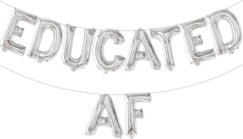 Vista 9 de Decoraciones de graduación 2026 Globos negros de graduación de felicitaciones – 16 pulgadas Cartel negro de felicitaciones graduadas Cartel