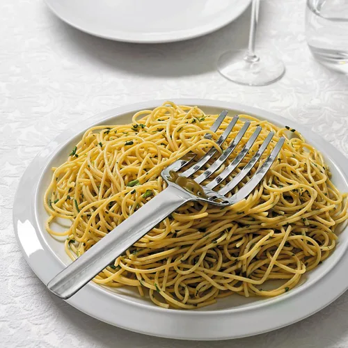 Vista 4 de Alessi KL13 "Tibidabo" Spaghetti Servir F, Plata