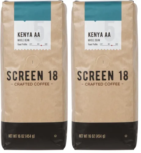 Vista 9 de Screen 18 Kenya AA Café molido de origen único, tostado medio oscuro, 1 libra