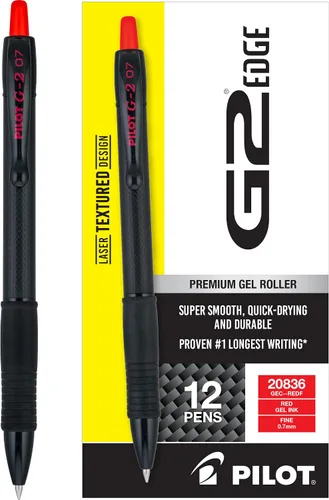Vista 13 de PILOT G2 Edge - Bolígrafos de gel premium surtidos, bolígrafos de punta fina de 0.7 mm, experiencia de escritura sensorial, caja de 8