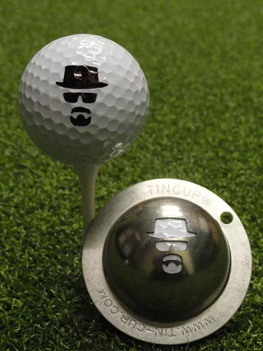 Vista 7 de Tin Cup Plantilla de marcador de pelota de golf, herramienta de personalización premium para golfistas, marcador de pelota de diseño personalizado