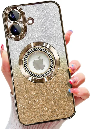 Vista 349 de Misscase Funda magnética con purpurina para iPhone 11 compatible con MagSafe, protección completa, delgada, a prueba de golpes, antiarañazos