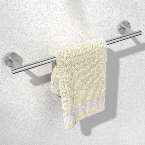 Vista 14 de HITSLAM Toallero negro mate de 19.8 pulgadas para baño, toallero de baño de acero inoxidable SUS304 montado en la pared, moderno soporte de toalla
