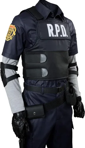 Vista 6 de Disfraz de adulto Leon Kennedy para cosplay de Halloween
