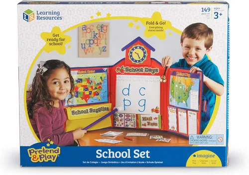 Vista 5 de Learning Resources Juego escolar de simulación y juego, juego escolar de simulación, 149 piezas, a partir de 3 años, embalaje estándar