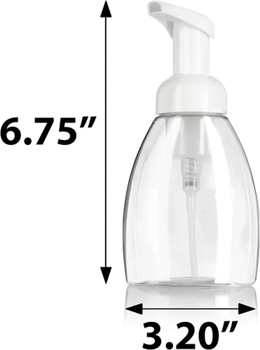 Vista 2 de JUVITUS Paquete de 6 botellas de plástico transparente de 8.5 fl oz / 8.3 oz