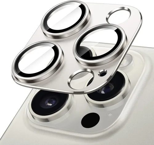 Vista 12 de JETech Protector de lente de cámara para iPhone 14 Pro de 6.1 pulgadas y iPhone 14 Pro Max de 6.7 pulgadas, cubierta de anillo de vidrio templado