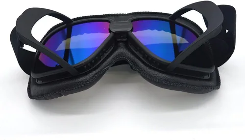 Vista 6 de Gafas vintage retro estilo piloto motocicleta Cruiser Scooter
