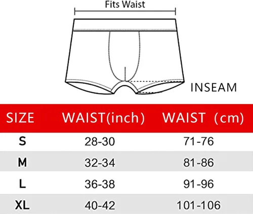 Vista 5 de AMZCHPC Calzoncillos tipo bóxer de algodón para hombre, paquete de 5