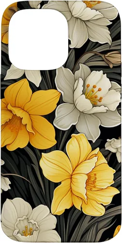 Vista 21 de Daffodil Flower Pattern Modern Floral Case for iPhone 17