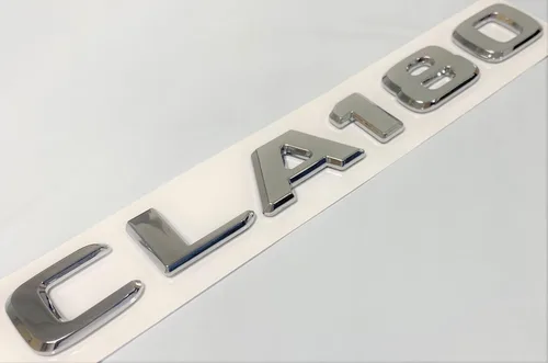 Vista 2 de Adhesivo de repuesto CLA180 cromado para maletero trasero compatible con CLA180 con números de letras y letras