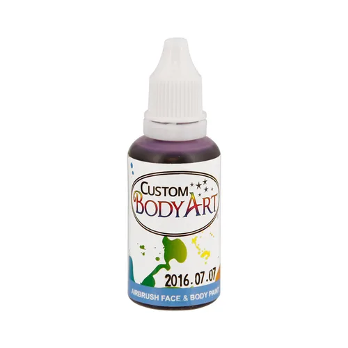 Vista 5 de Custom Body Art Pintura blanca a base de agua de 1 oz para piel, cara Blanco