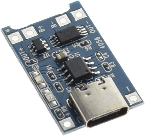 Vista 3 de HiLetgo 3 unids TP4056 Tipo-c USB 5V 1A 18650 Cargador de batería de litio Módulo de carga Junta de carga con funciones de protección dual