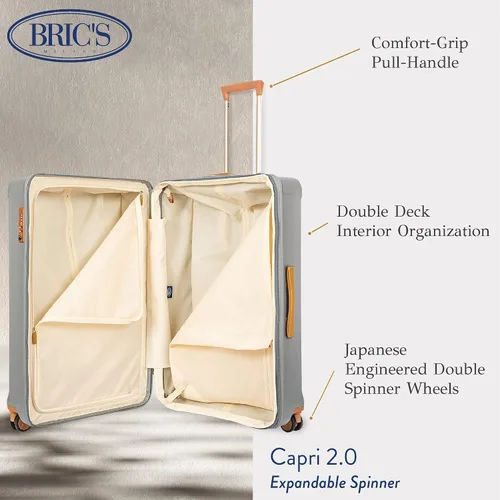 Vista 3 de Brics Capri 20 30 Spinner expandible plateado Capri 20 30 Spinner expandible