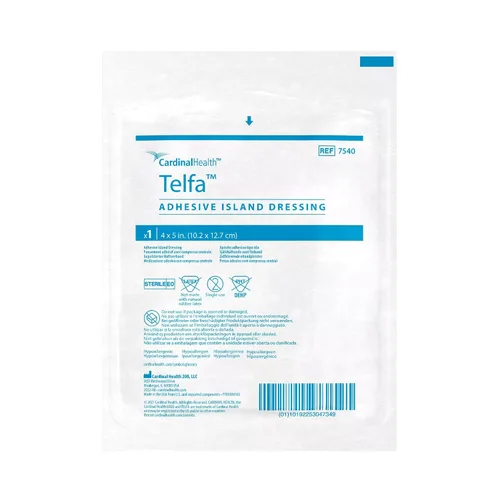Vista 2 de Telfa Aderezo adhesivo para islas, 4 x 5 pulgadas, caja de 8 cajas, total de 200 unidades cada una