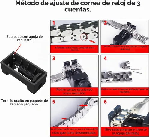 Vista 9 de Correa de repuesto de metal para Amazfit Band 7, compatible con Amazfit 7 Fitness Tracker