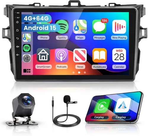 Vista 10 de Estéreo del coche 5G WiFi para Toyota Corolla 2009-2013 Radio con Carplay