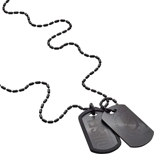 Vista 14 de Diesel Collar con colgante de acero inoxidable para hombre