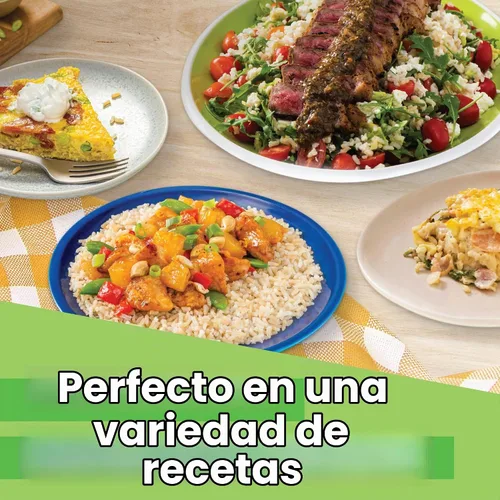Vista 5 de Arroz integral Minute, arroz integral instantáneo para comidas rápidas, caja de 14 onzas